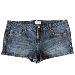 Aeropostale Denim Jean Shorts Blue Wash Juniors Size 13/14